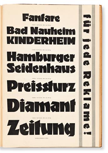 [SPECIMEN BOOK — LOUIS OPPENHEIM]. Berthold Schriften für Handel und Industrie / Berthold-Probe Nr. 240. Berlin: H. Berthold, 1927.